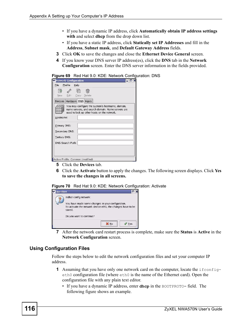 ZyXEL Communications NWA570N User Manual | Page 116 / 152