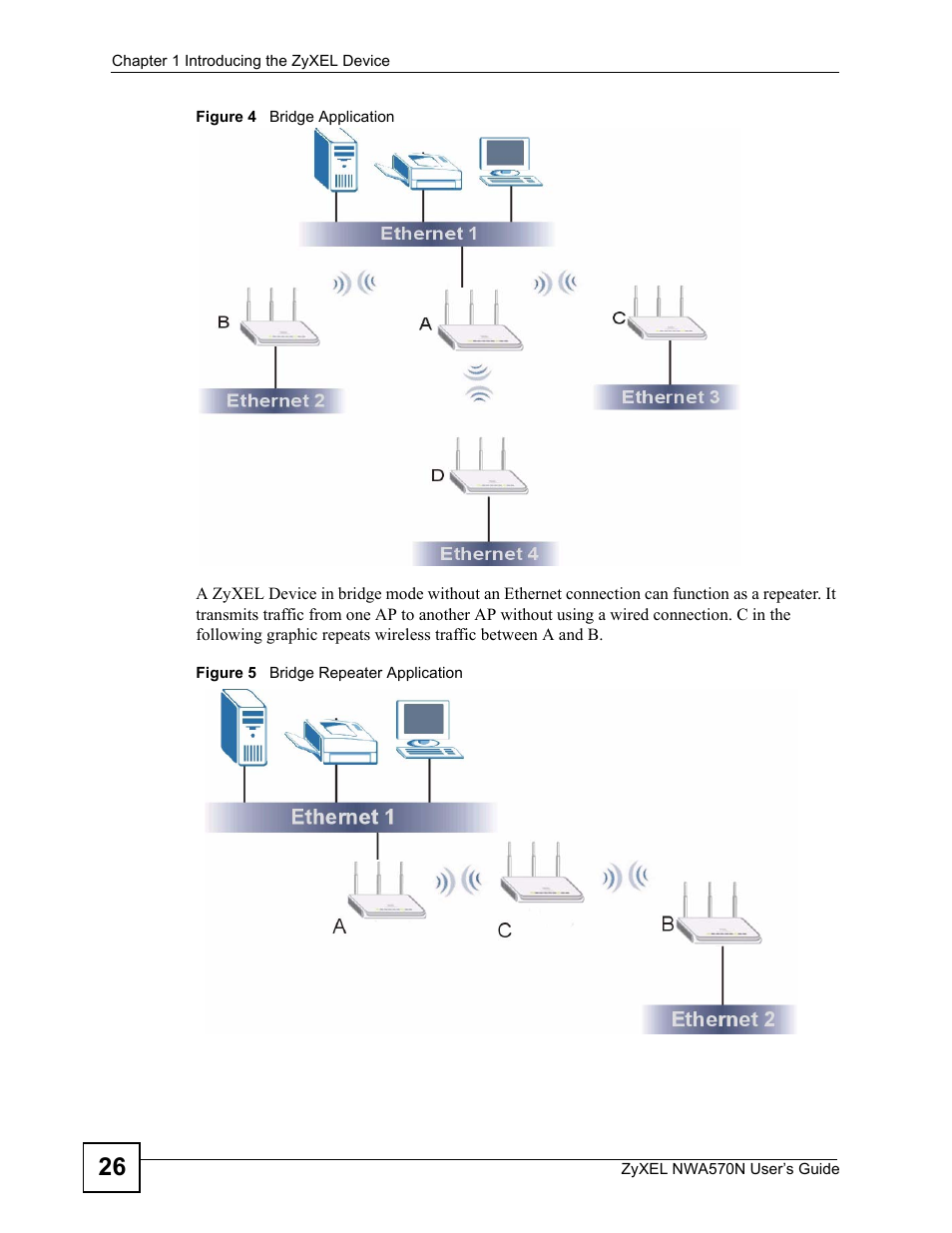 ZyXEL Communications NWA570N User Manual | Page 26 / 152