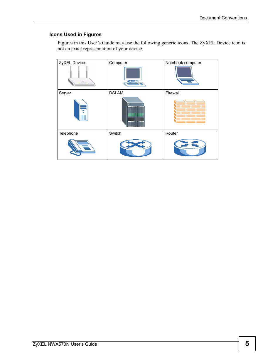 ZyXEL Communications NWA570N User Manual | Page 5 / 152