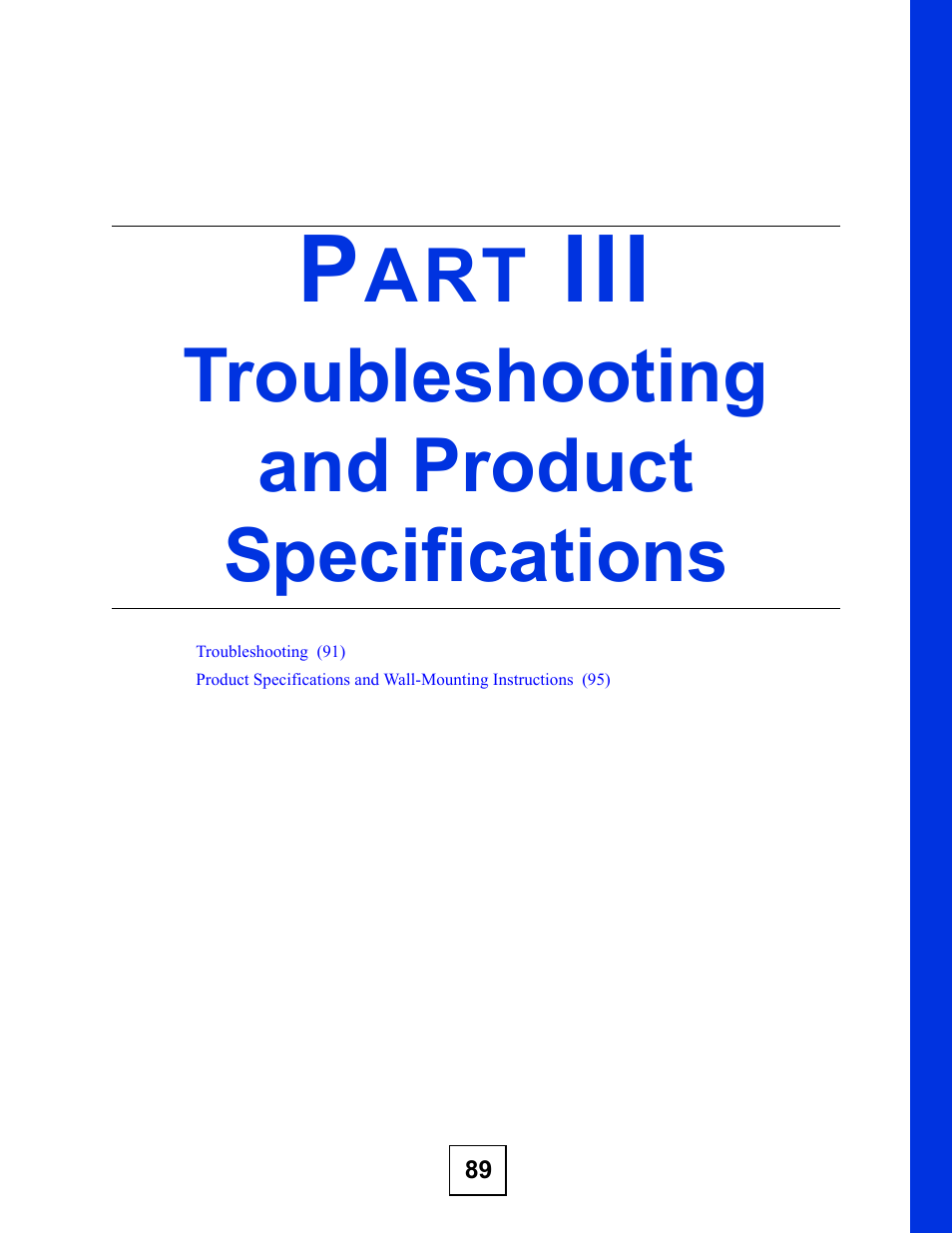 Troubleshooting and product specifications | ZyXEL Communications NWA570N User Manual | Page 89 / 152
