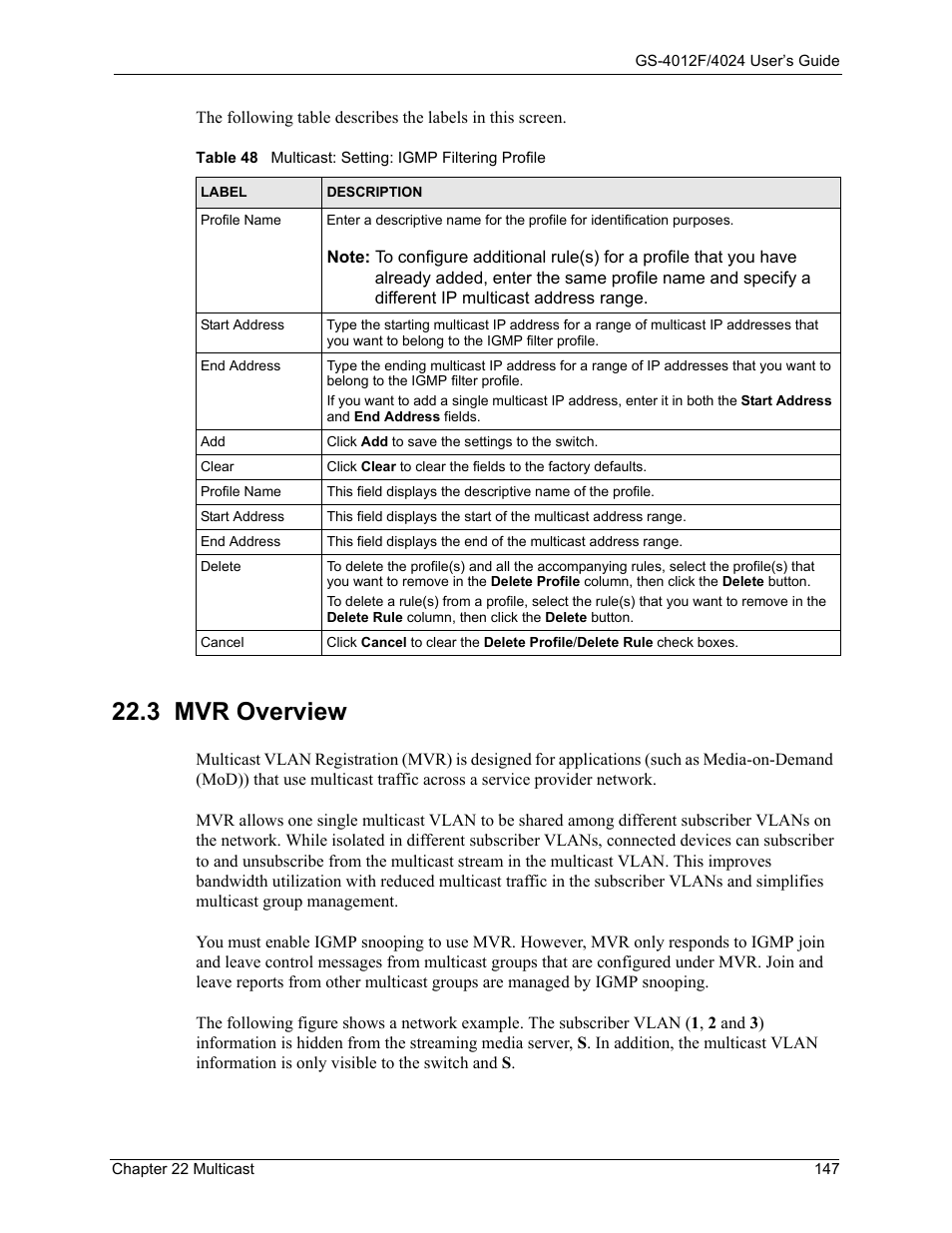 3 mvr overview | ZyXEL Communications ZyXEL Dimension GS-4012F User Manual | Page 148 / 327