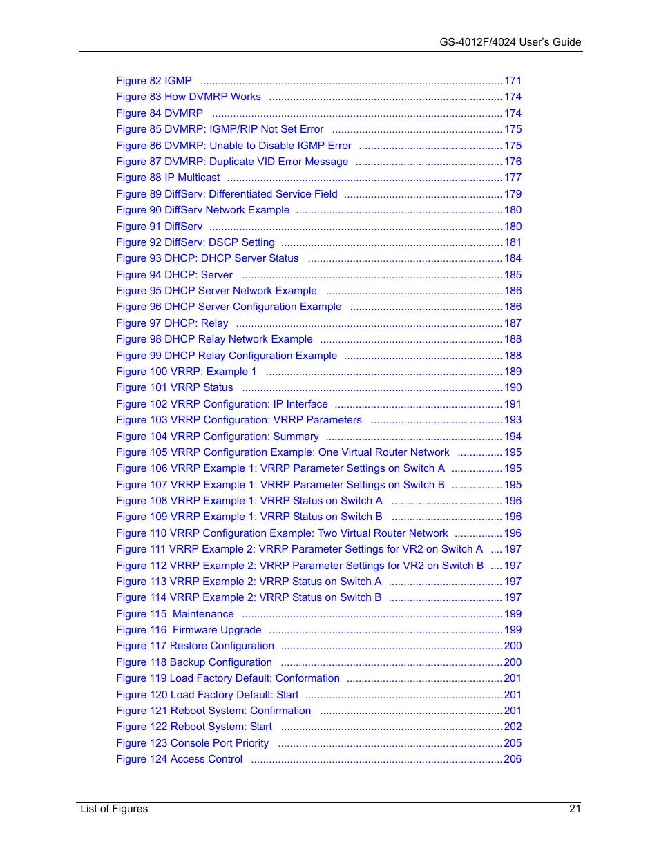 ZyXEL Communications ZyXEL Dimension GS-4012F User Manual | Page 22 / 327