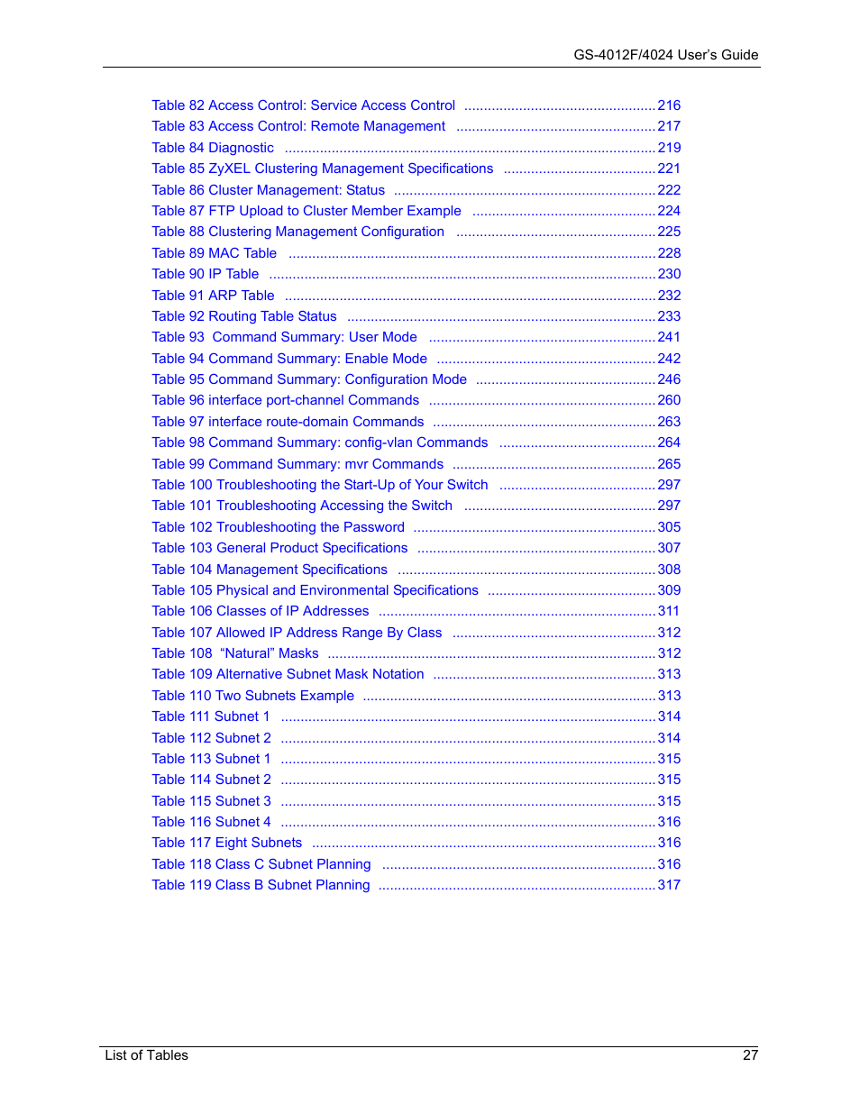ZyXEL Communications ZyXEL Dimension GS-4012F User Manual | Page 28 / 327