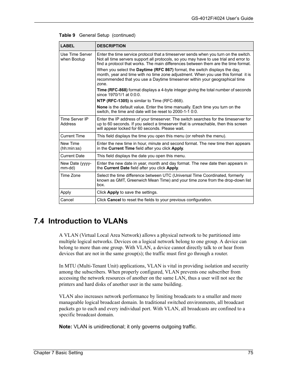 4 introduction to vlans | ZyXEL Communications ZyXEL Dimension GS-4012F User Manual | Page 76 / 327