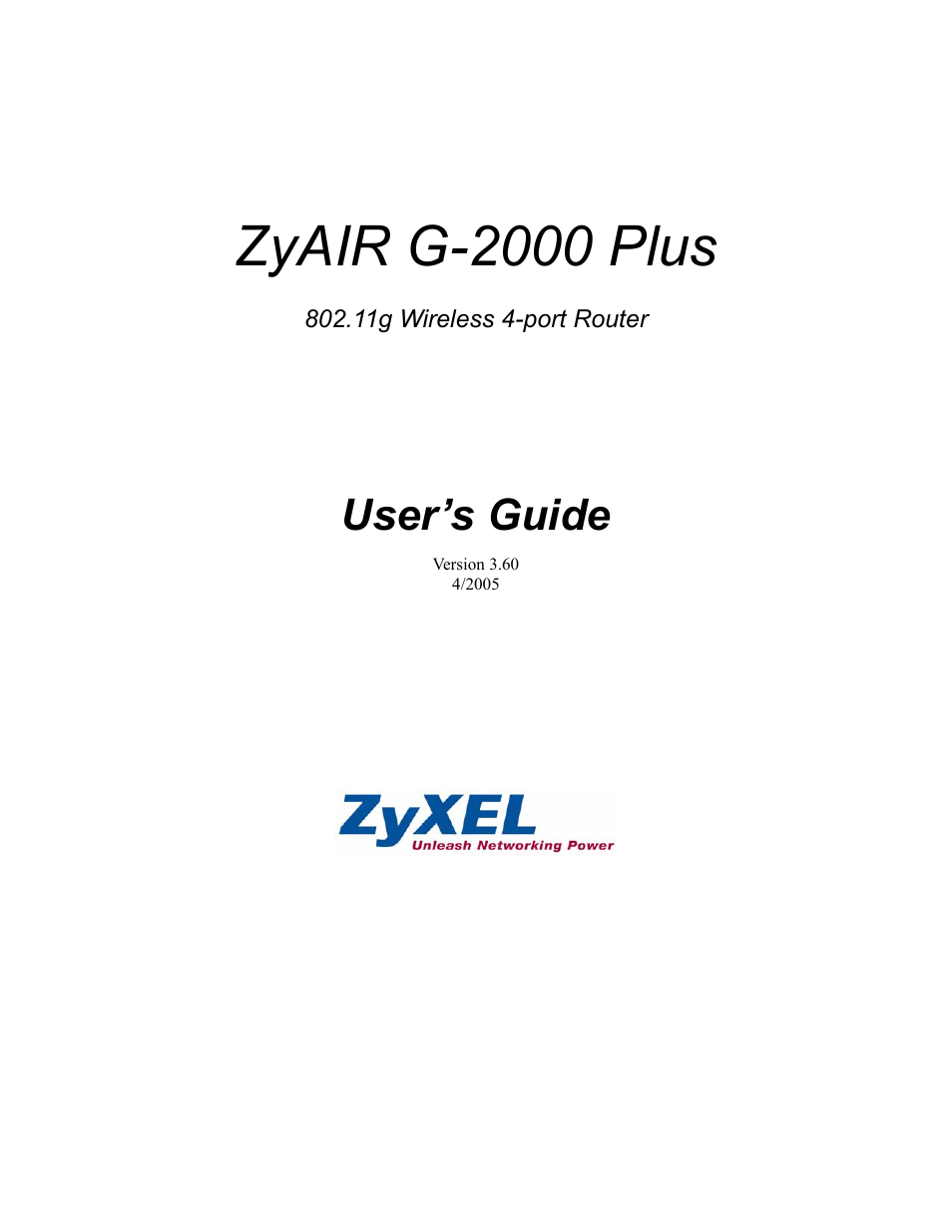 ZyXEL Communications G-2000 Plus User Manual | 430 pages