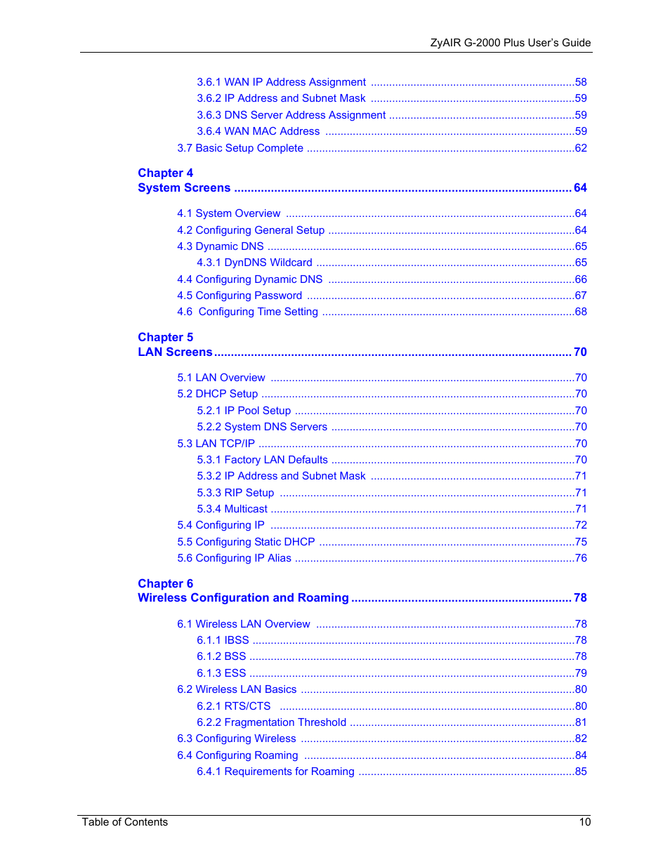 ZyXEL Communications G-2000 Plus User Manual | Page 11 / 430