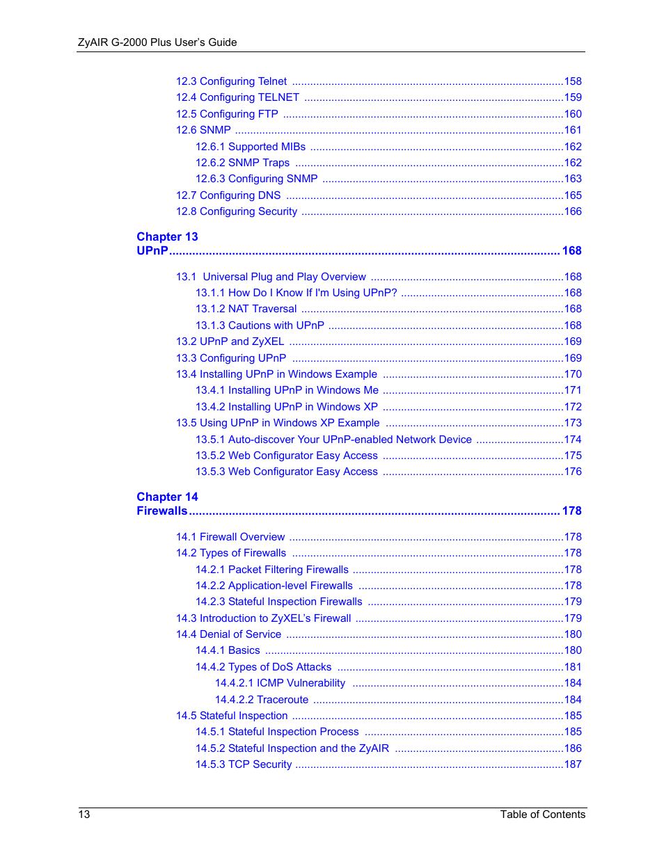 ZyXEL Communications G-2000 Plus User Manual | Page 14 / 430