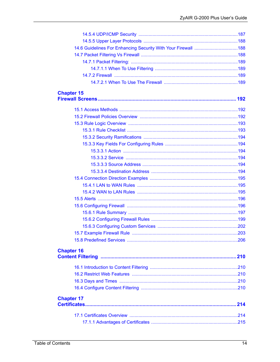 ZyXEL Communications G-2000 Plus User Manual | Page 15 / 430