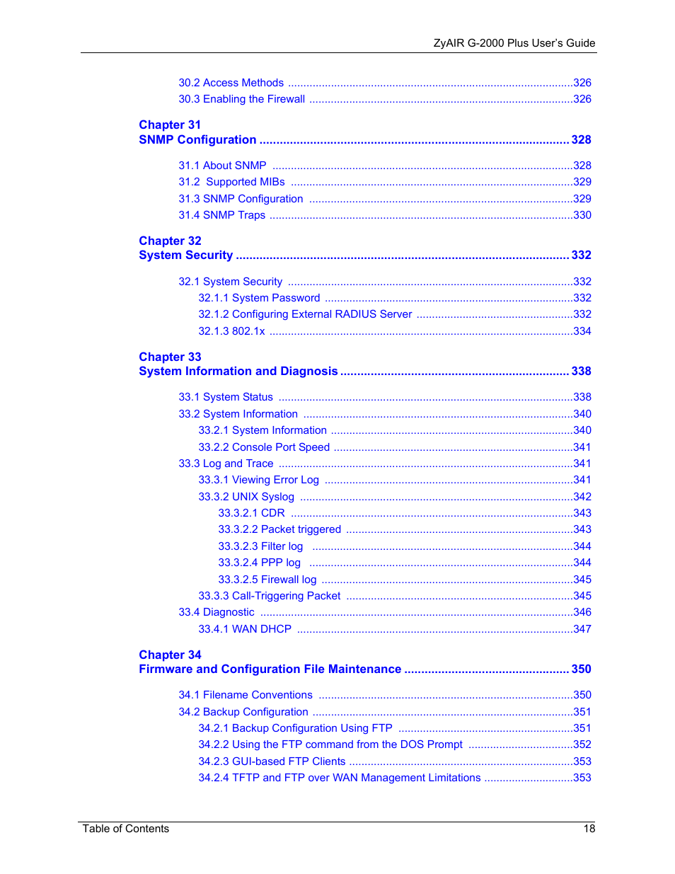 ZyXEL Communications G-2000 Plus User Manual | Page 19 / 430