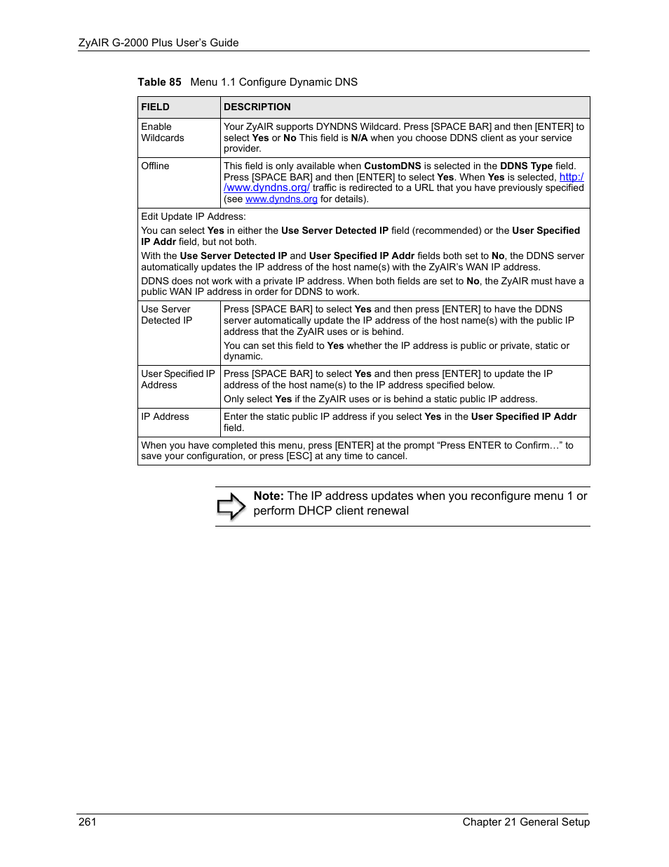 ZyXEL Communications G-2000 Plus User Manual | Page 262 / 430