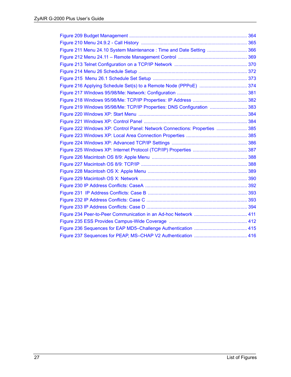 ZyXEL Communications G-2000 Plus User Manual | Page 28 / 430