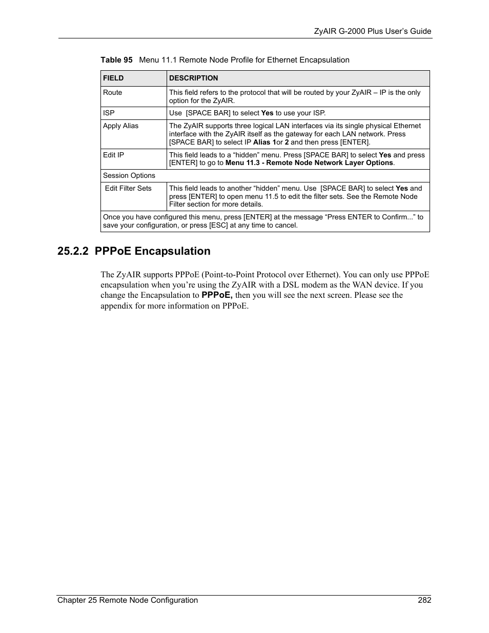 2 pppoe encapsulation | ZyXEL Communications G-2000 Plus User Manual | Page 283 / 430
