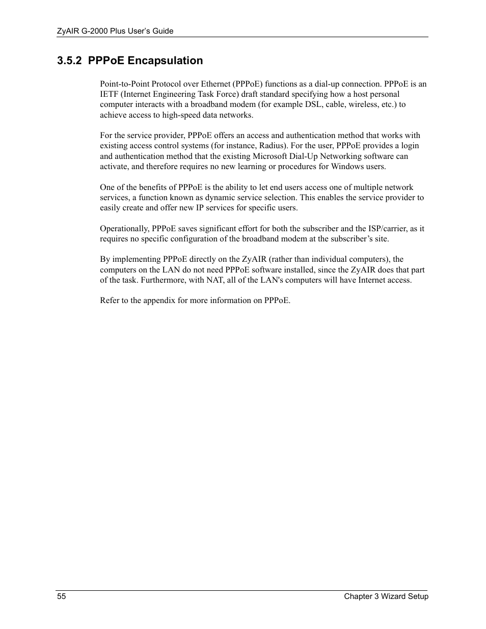 2 pppoe encapsulation | ZyXEL Communications G-2000 Plus User Manual | Page 56 / 430