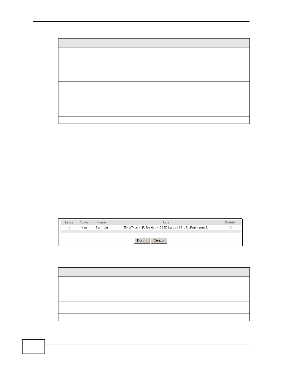 3 viewing and editing classifier configuration | ZyXEL Communications XGS-4526 User Manual | Page 182 / 442