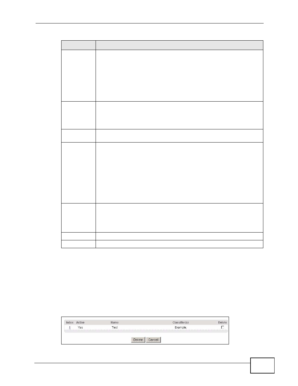 3 viewing and editing policy configuration | ZyXEL Communications XGS-4526 User Manual | Page 189 / 442