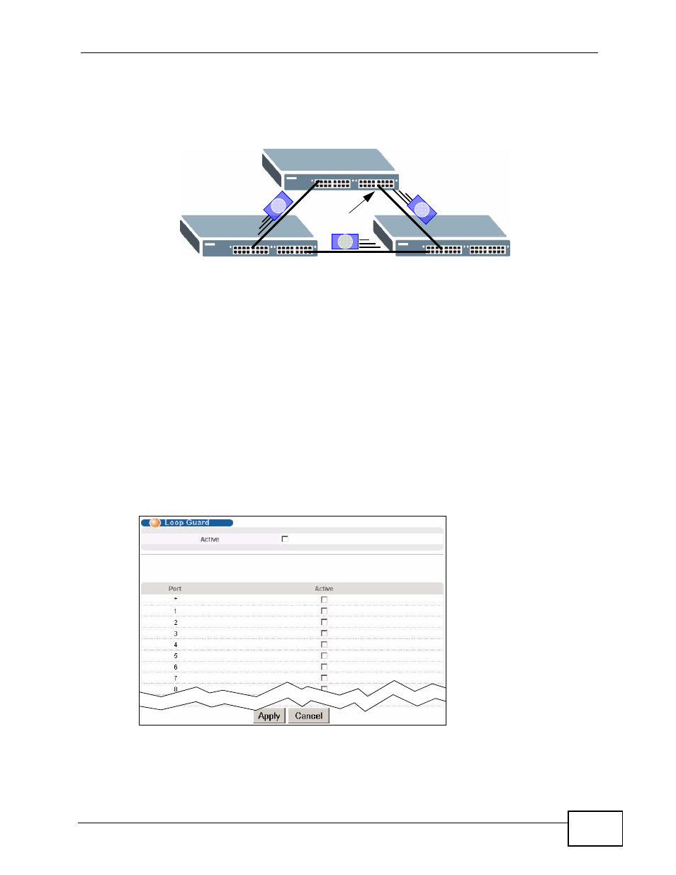 2 loop guard setup | ZyXEL Communications XGS-4526 User Manual | Page 267 / 442