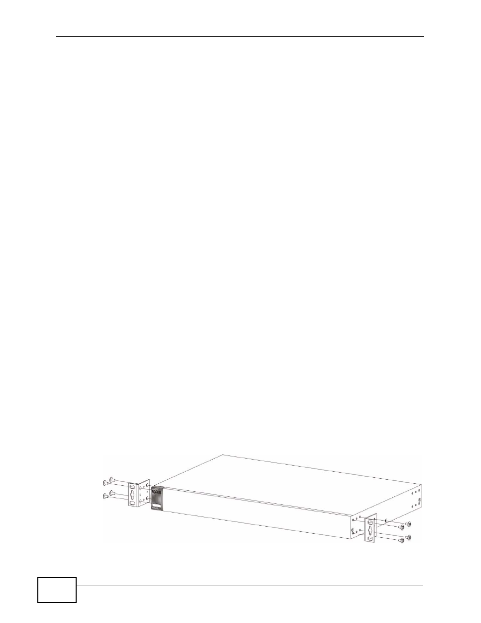 2 mounting the switch on a rack, 1 rack-mounted installation requirements, 2 attaching the mounting brackets to the switch | ZyXEL Communications XGS-4526 User Manual | Page 32 / 442