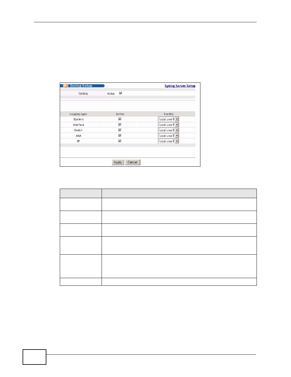 2 syslog setup | ZyXEL Communications XGS-4526 User Manual | Page 370 / 442