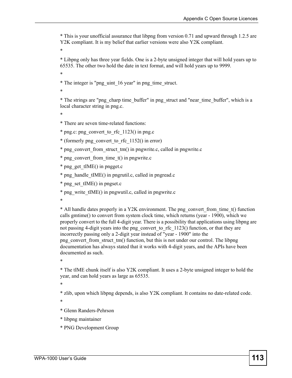 ZyXEL Communications WPA-1000 User Manual | Page 113 / 160
