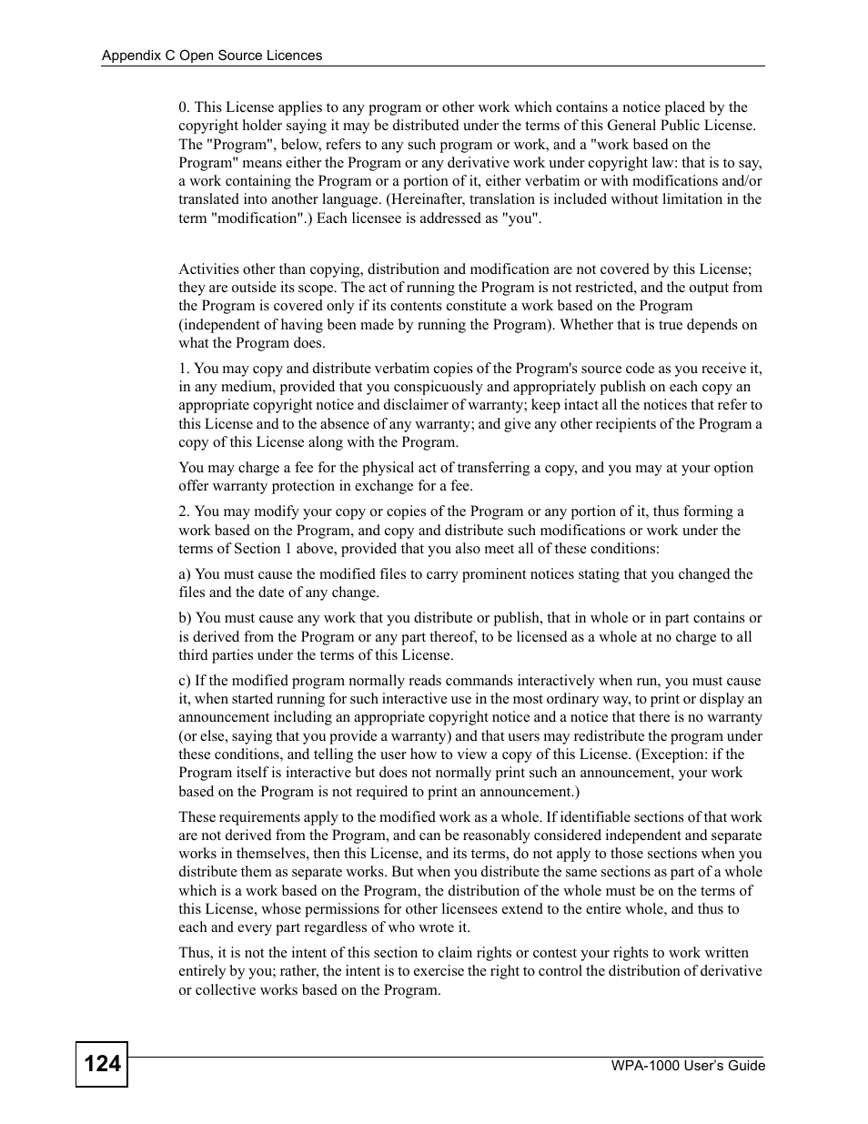 ZyXEL Communications WPA-1000 User Manual | Page 124 / 160