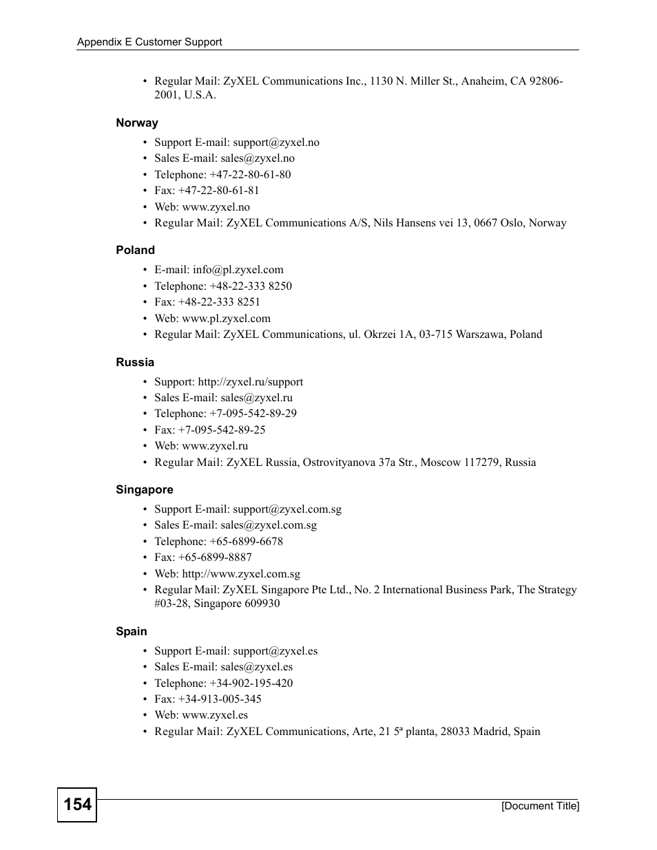 ZyXEL Communications WPA-1000 User Manual | Page 154 / 160