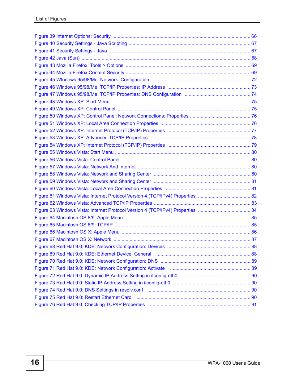 ZyXEL Communications WPA-1000 User Manual | Page 16 / 160