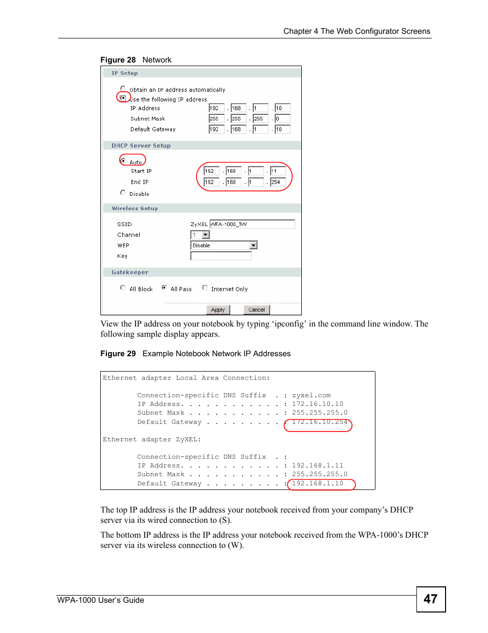 ZyXEL Communications WPA-1000 User Manual | Page 47 / 160