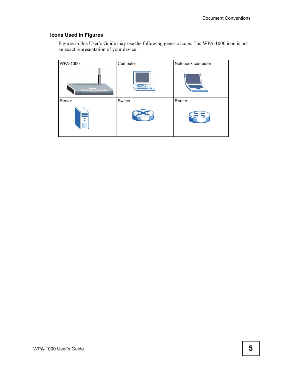 ZyXEL Communications WPA-1000 User Manual | Page 5 / 160