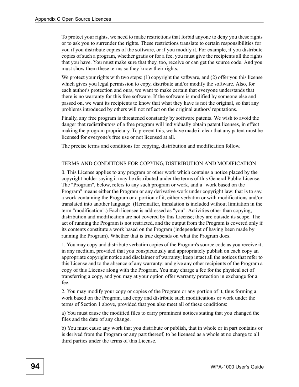 ZyXEL Communications WPA-1000 User Manual | Page 94 / 160