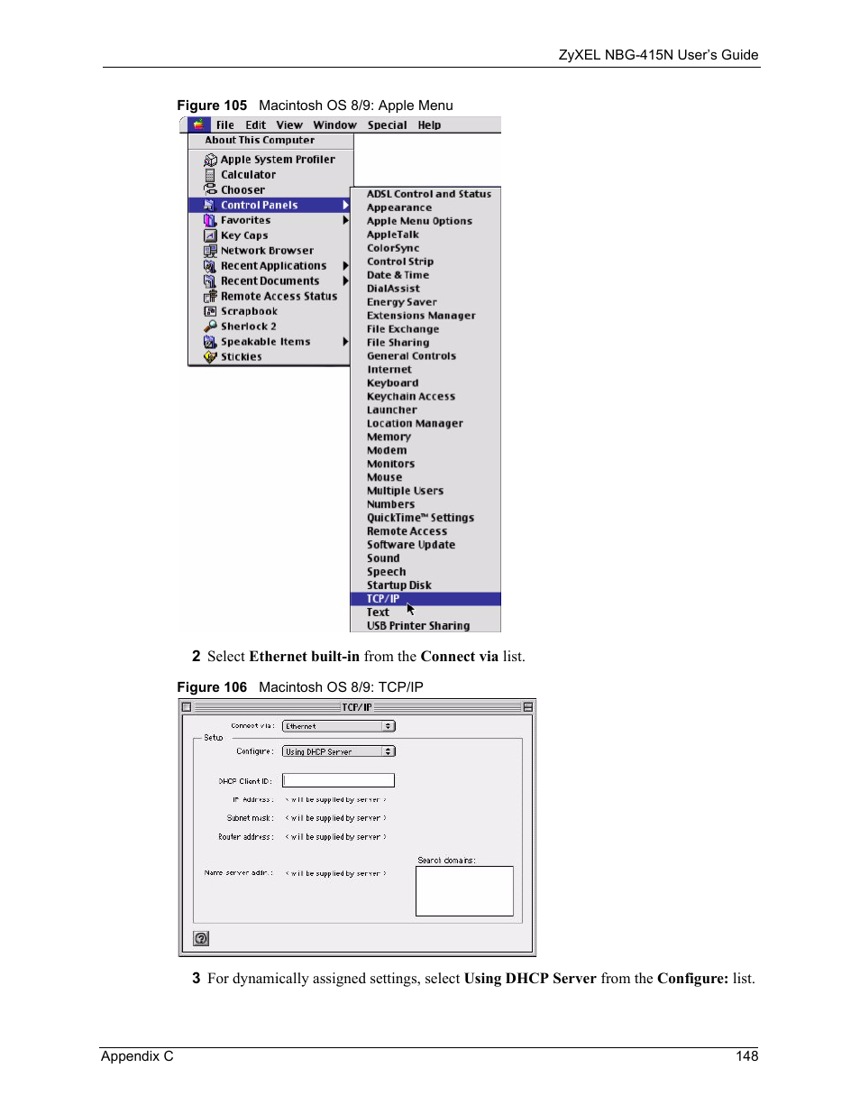 ZyXEL Communications NBG-415N User Manual | Page 148 / 155