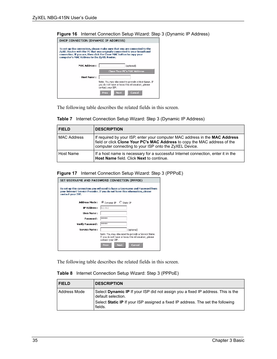 ZyXEL Communications NBG-415N User Manual | Page 35 / 155