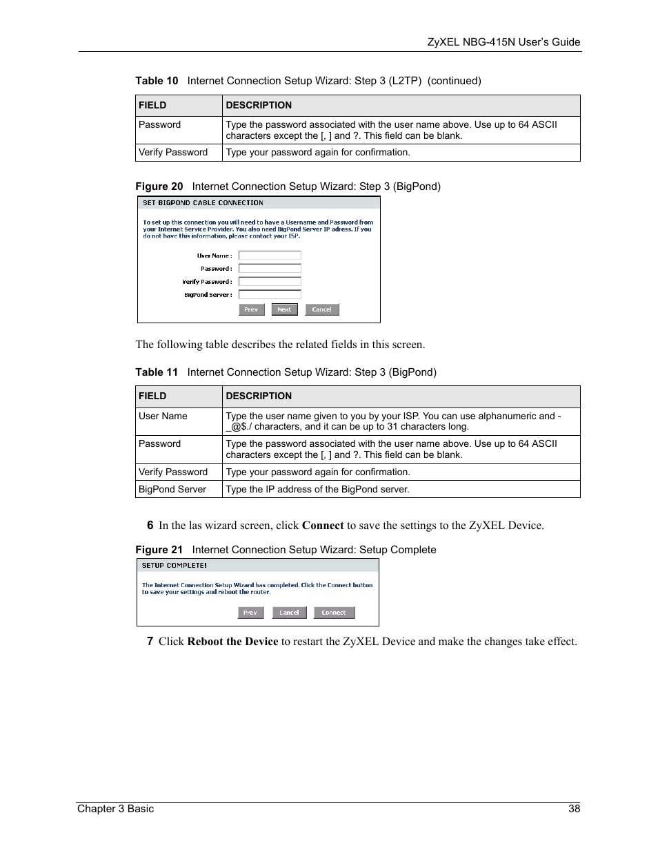 ZyXEL Communications NBG-415N User Manual | Page 38 / 155