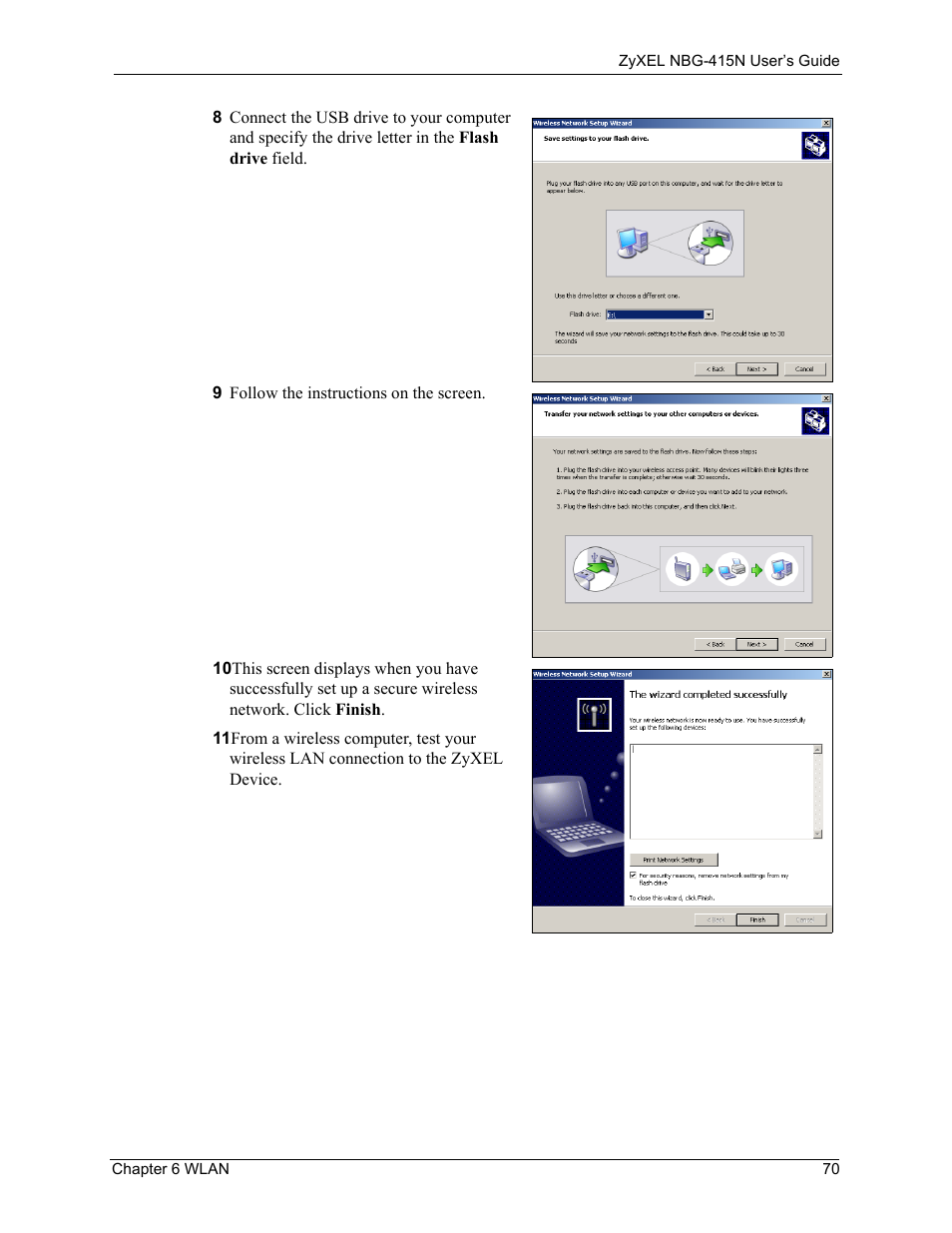 ZyXEL Communications NBG-415N User Manual | Page 70 / 155