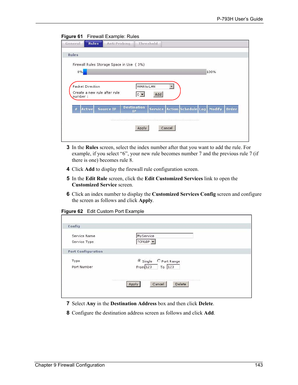 ZyXEL Communications G.SHDSL.bis 4-port Security Gateway P-793H User Manual | Page 143 / 432