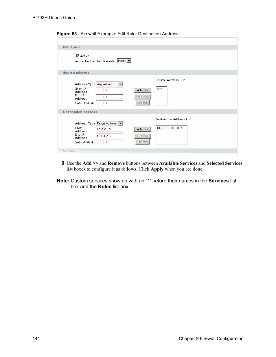 ZyXEL Communications G.SHDSL.bis 4-port Security Gateway P-793H User Manual | Page 144 / 432