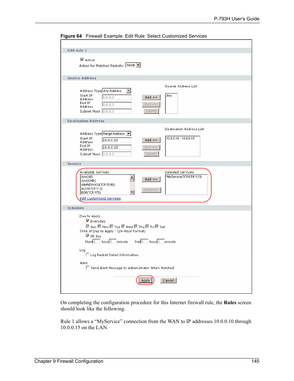 ZyXEL Communications G.SHDSL.bis 4-port Security Gateway P-793H User Manual | Page 145 / 432