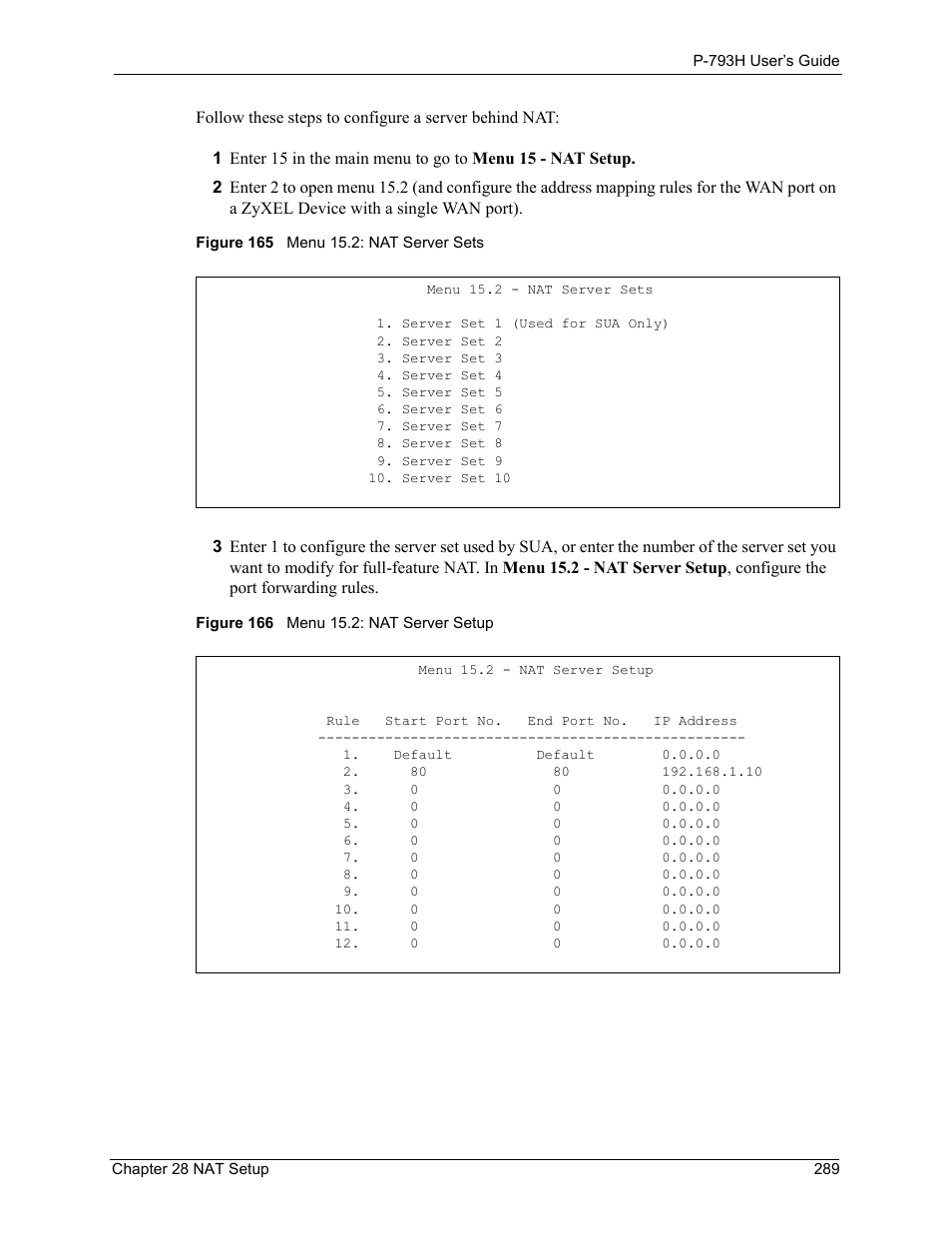 ZyXEL Communications G.SHDSL.bis 4-port Security Gateway P-793H User Manual | Page 289 / 432