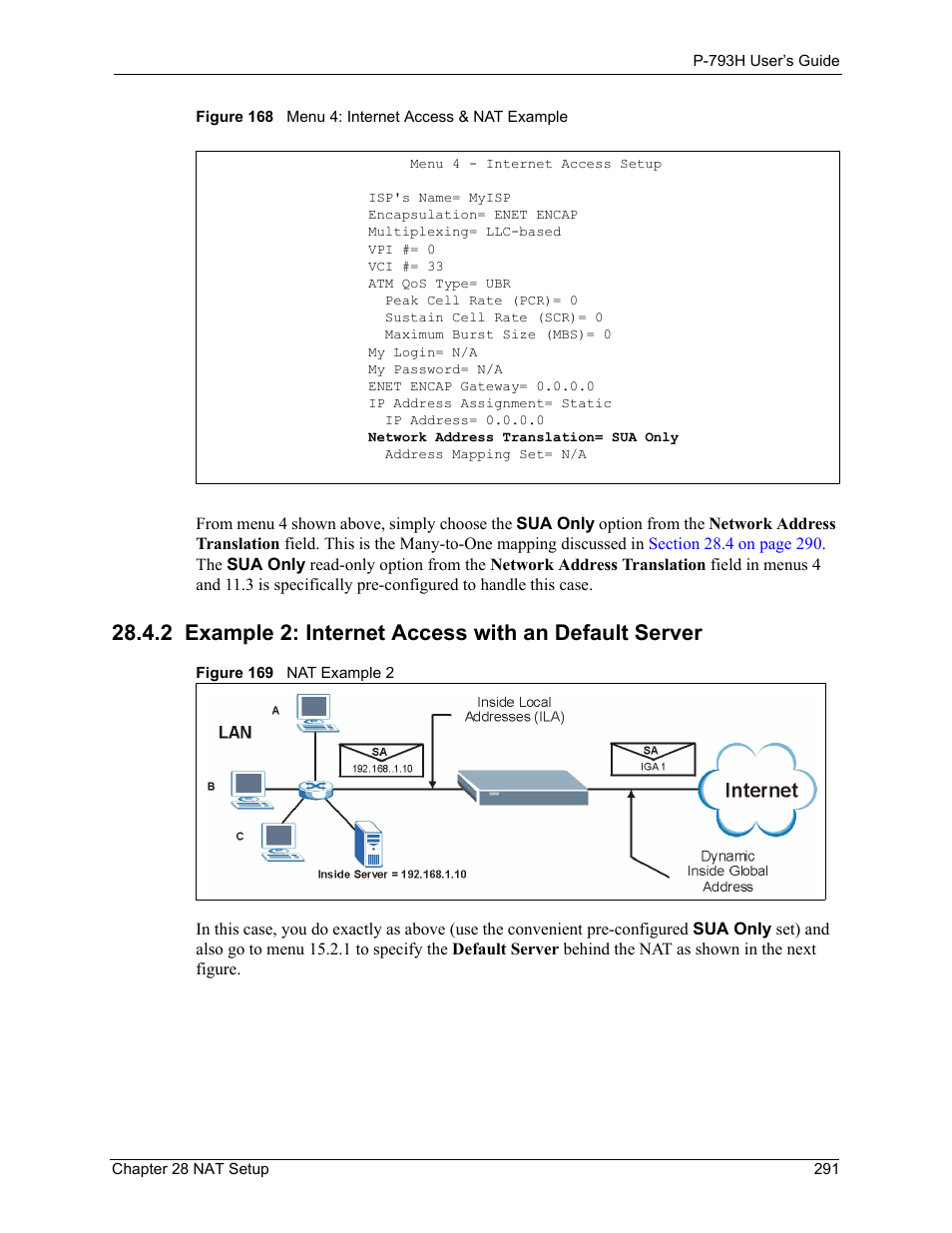 ZyXEL Communications G.SHDSL.bis 4-port Security Gateway P-793H User Manual | Page 291 / 432