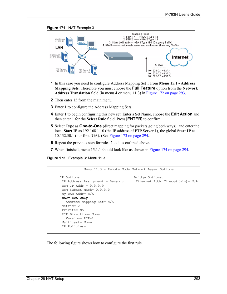 ZyXEL Communications G.SHDSL.bis 4-port Security Gateway P-793H User Manual | Page 293 / 432