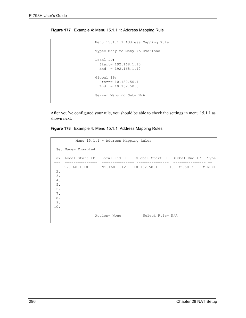 ZyXEL Communications G.SHDSL.bis 4-port Security Gateway P-793H User Manual | Page 296 / 432