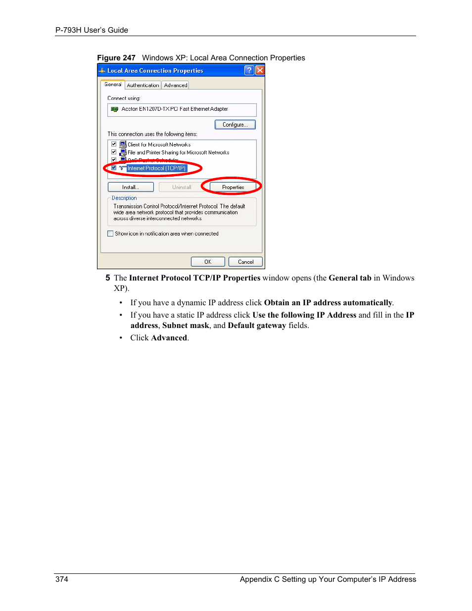 ZyXEL Communications G.SHDSL.bis 4-port Security Gateway P-793H User Manual | Page 374 / 432