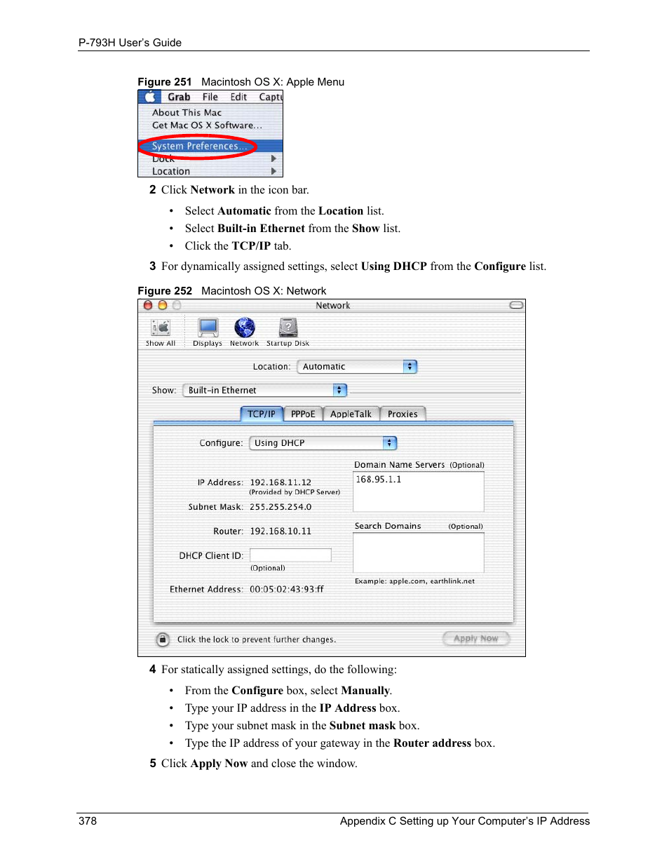 ZyXEL Communications G.SHDSL.bis 4-port Security Gateway P-793H User Manual | Page 378 / 432