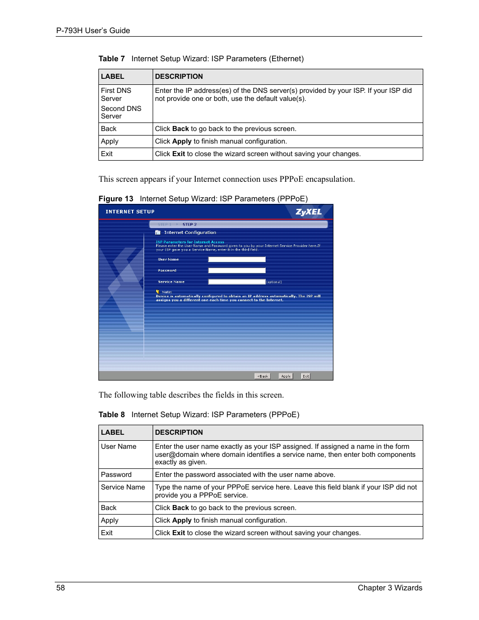 ZyXEL Communications G.SHDSL.bis 4-port Security Gateway P-793H User Manual | Page 58 / 432