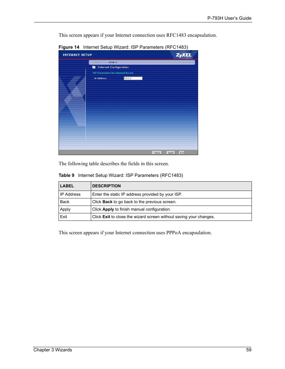ZyXEL Communications G.SHDSL.bis 4-port Security Gateway P-793H User Manual | Page 59 / 432