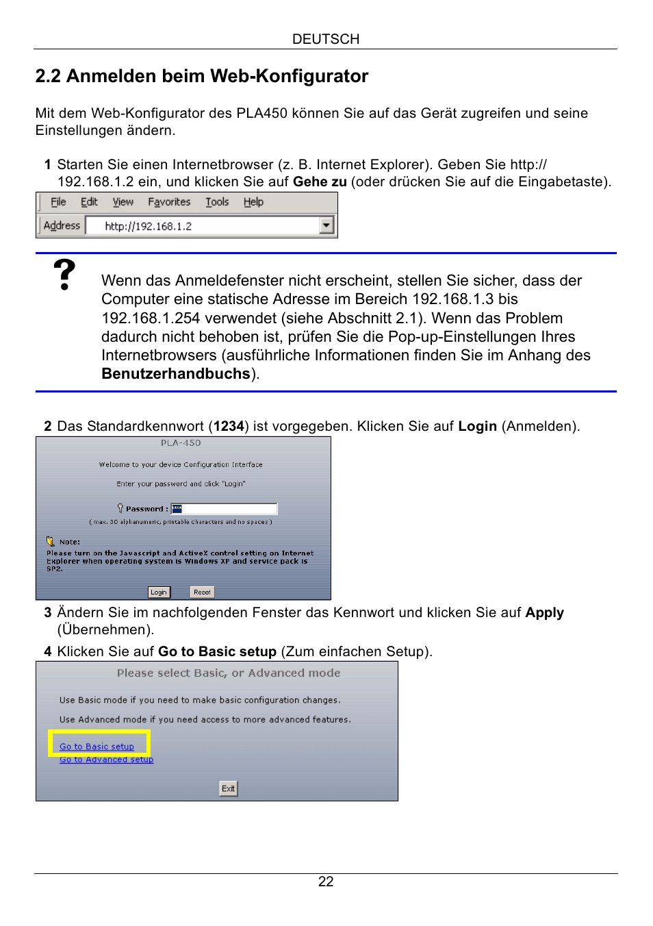 ZyXEL Communications PLA450 Series User Manual | Page 22 / 103