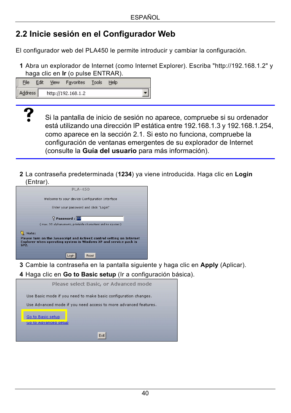ZyXEL Communications PLA450 Series User Manual | Page 40 / 103
