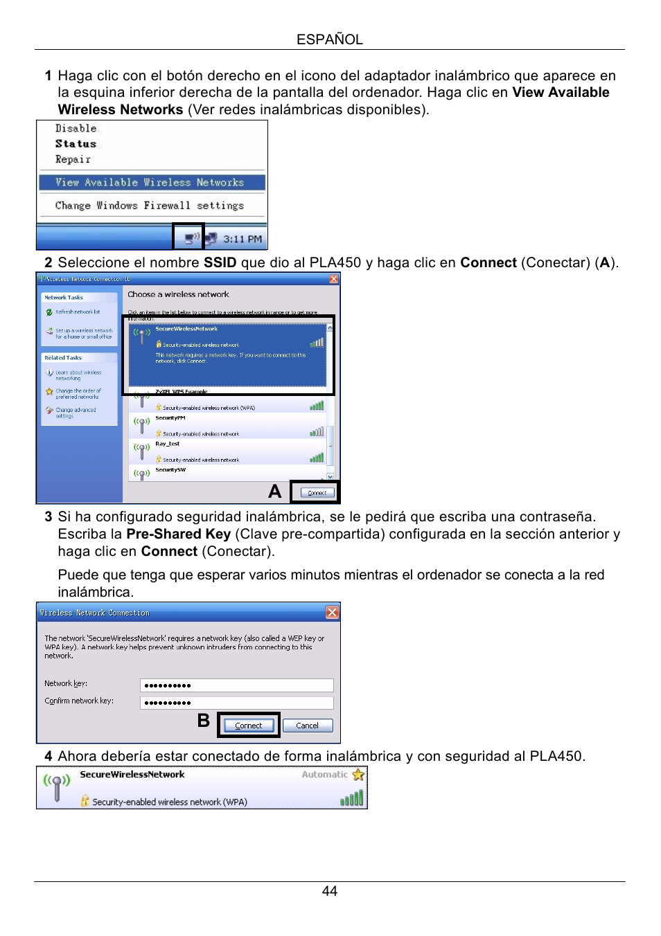 ZyXEL Communications PLA450 Series User Manual | Page 44 / 103