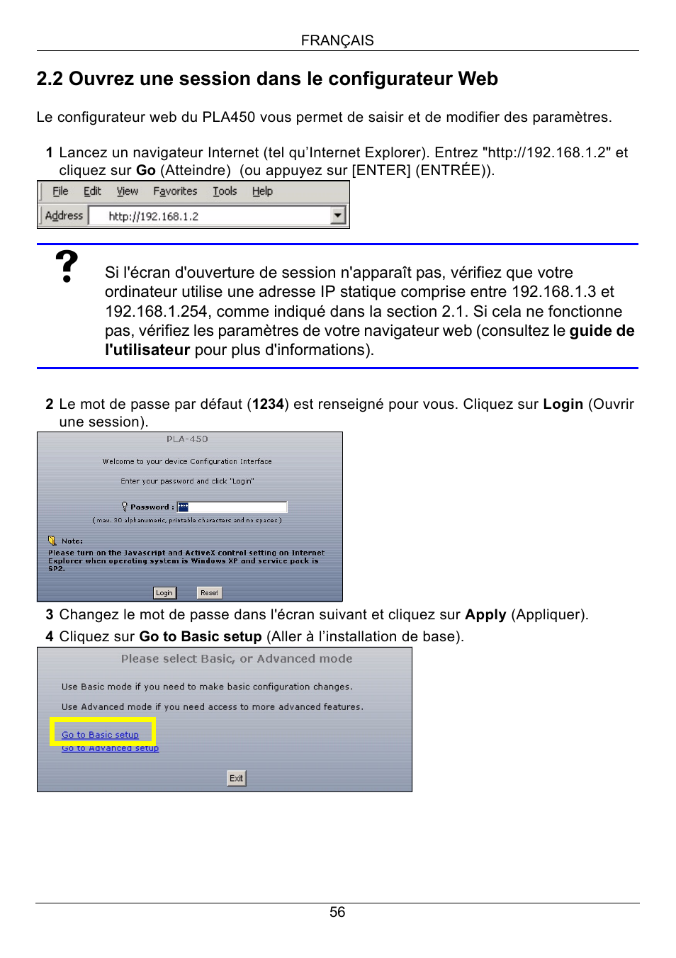 ZyXEL Communications PLA450 Series User Manual | Page 56 / 103