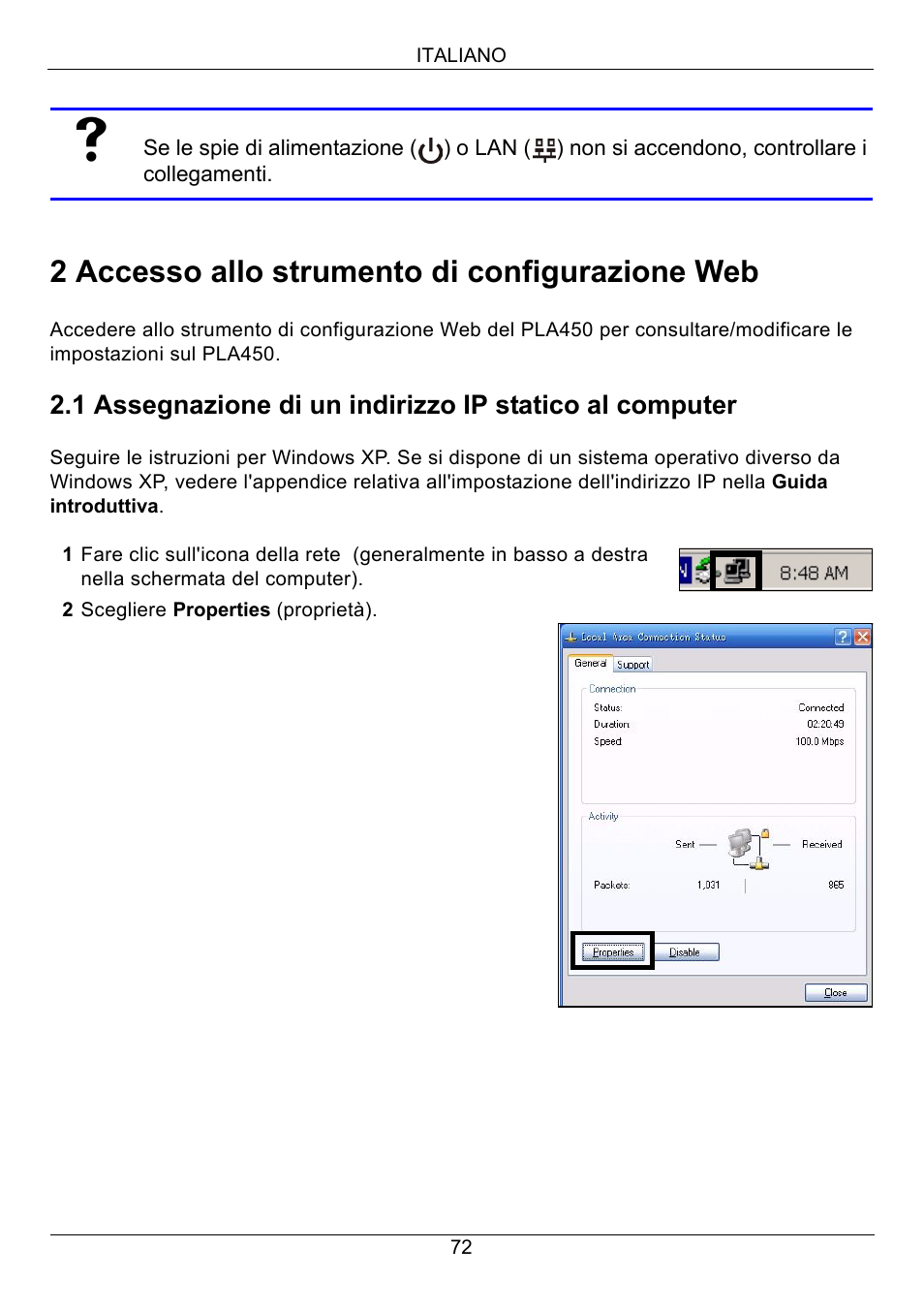 2 accesso allo strumento di configurazione web | ZyXEL Communications PLA450 Series User Manual | Page 72 / 103