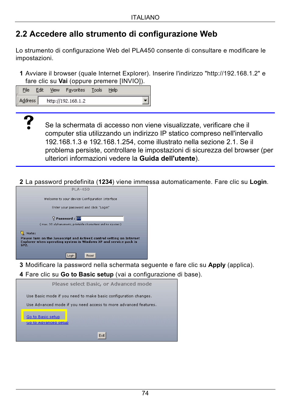 ZyXEL Communications PLA450 Series User Manual | Page 74 / 103
